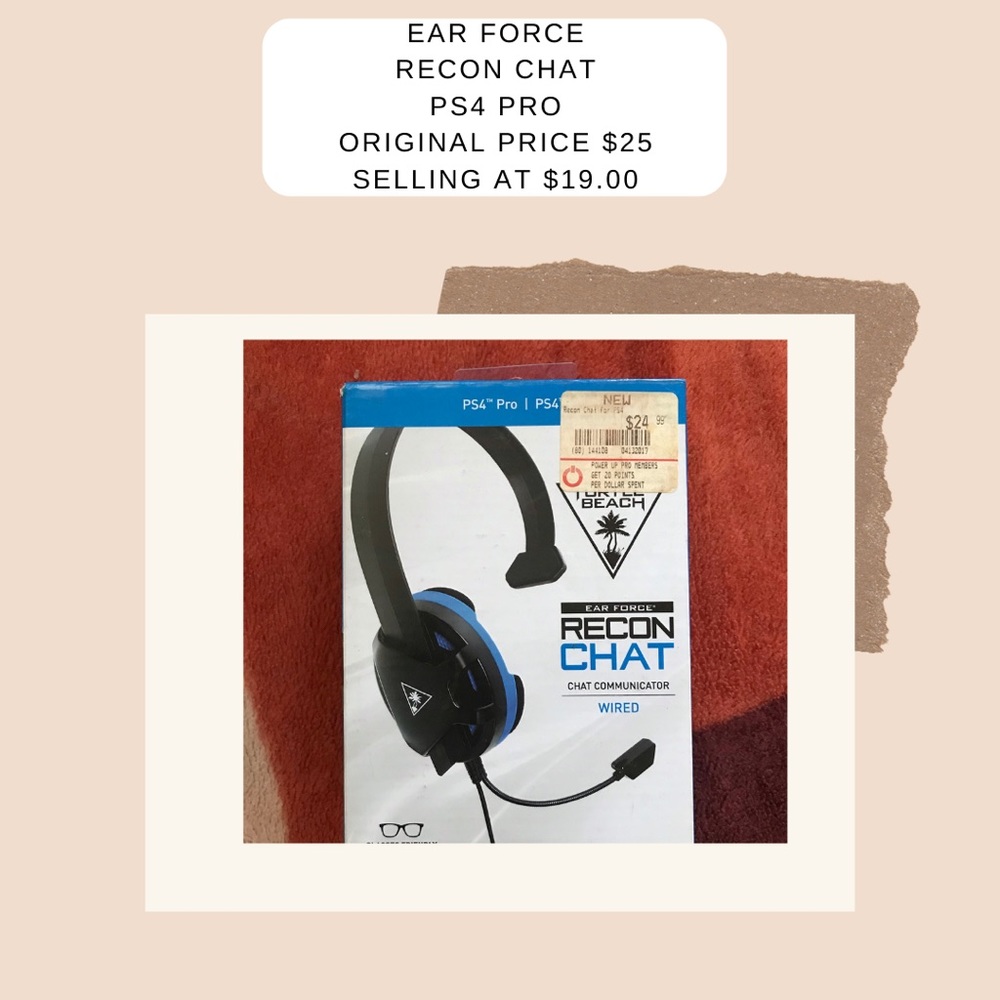 PS4 Pro etc Ear Force Recon Chat (wired)